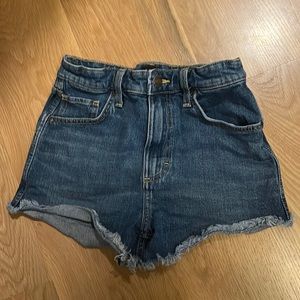 Lee dark denim jean shorts